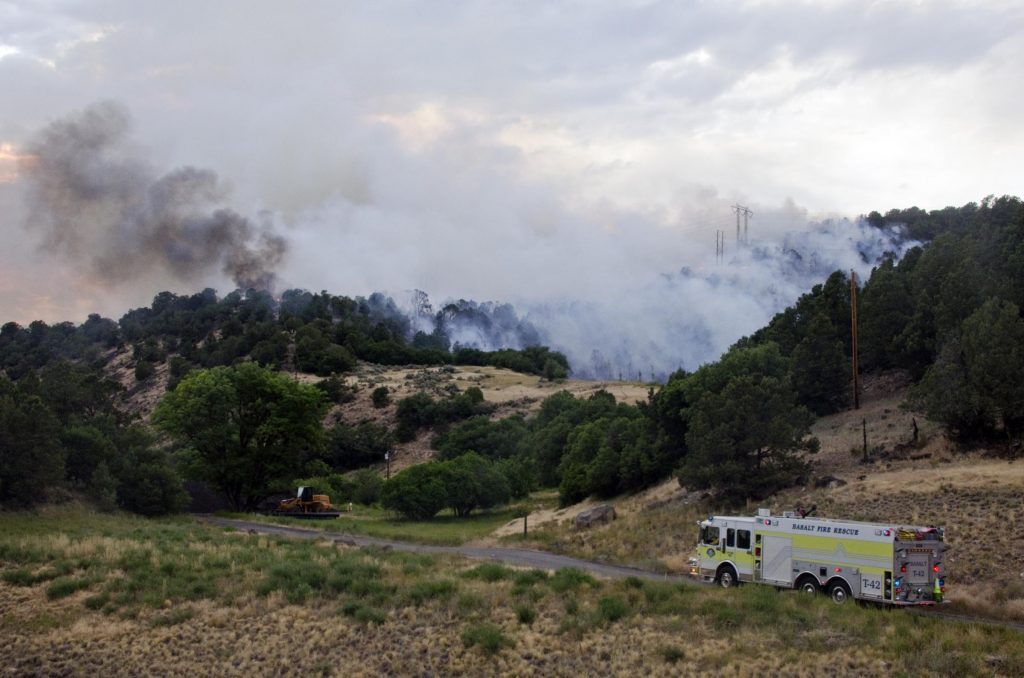 Lake Christine Fire Forces Evacuation near Basalt. KDNK