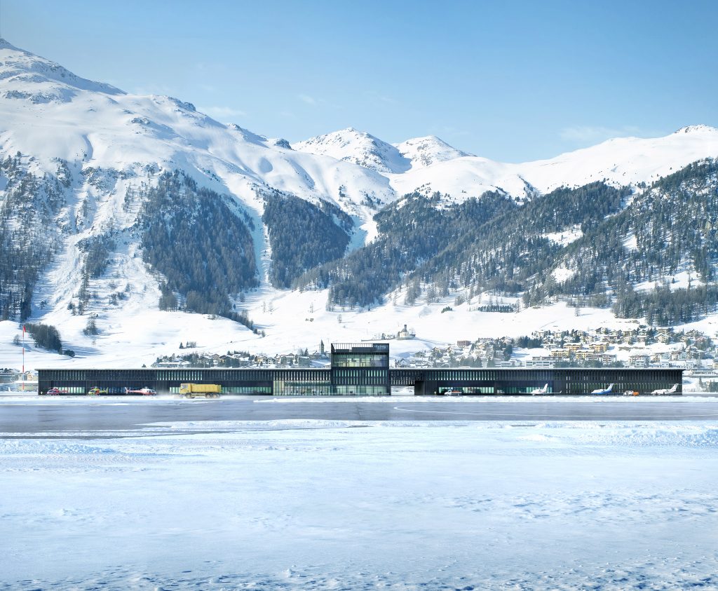 The Samedan Regional Airport, "Engadin Airport" is Europe's highest airport. Photo: Samedan Regional Airport.