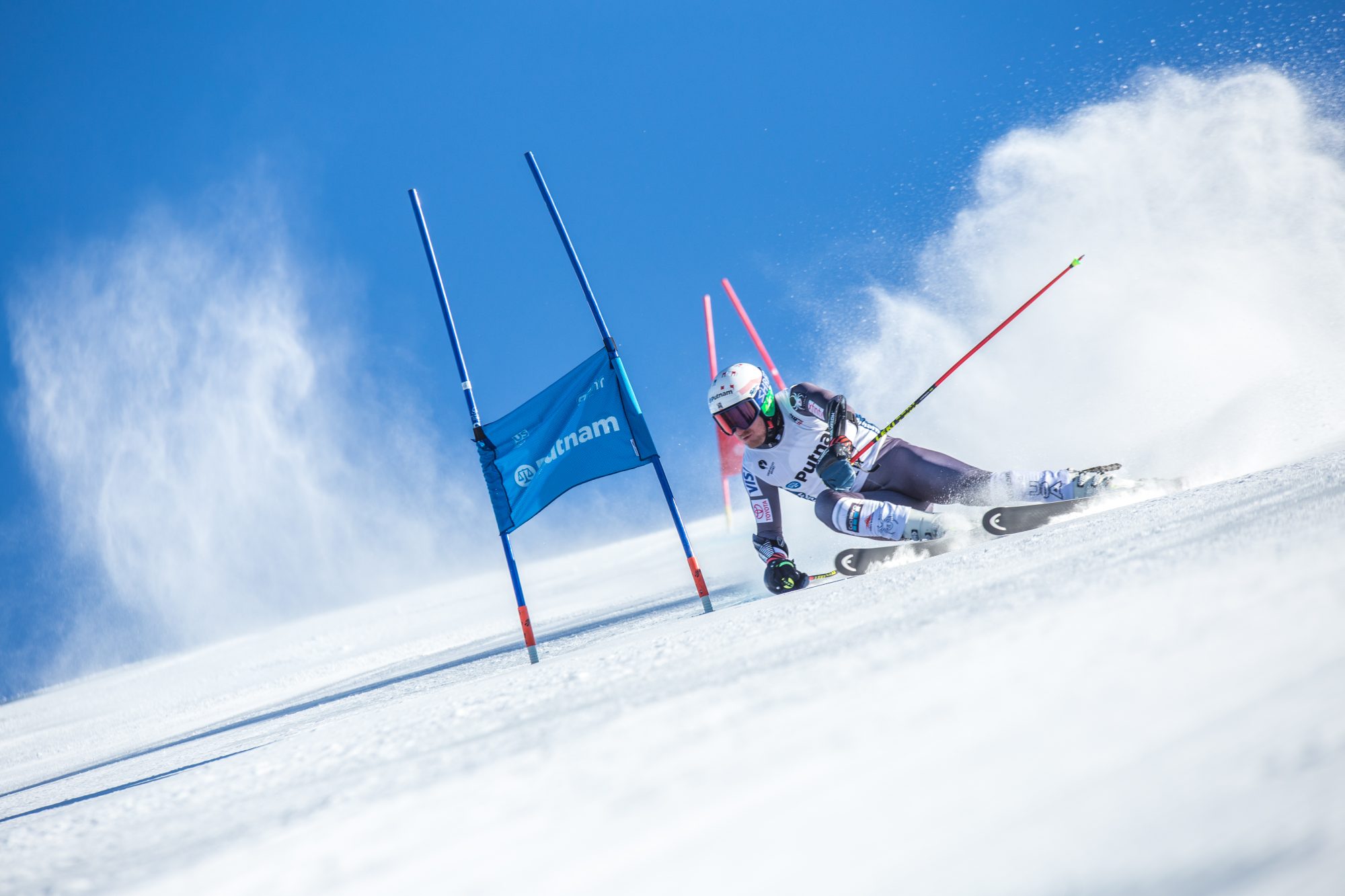 The US Ski team is going to train for the next four years in Alpe Cimbra. Photo Ted Ligety - Salizzona piste. 