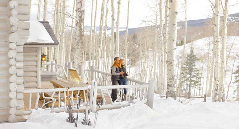 Beaver Creek Trappers Cabin Deck. The EagleVail chairlift to Beaver Creek was not accepted by the Forest Service. 