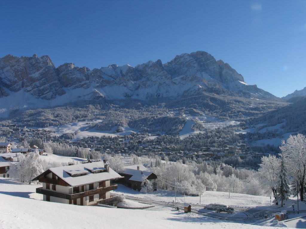 Cortina in winter. Photo: Dino Colli. Cortina Marketing. What’s new in Cortina for the 2019-2020 Winter Season.