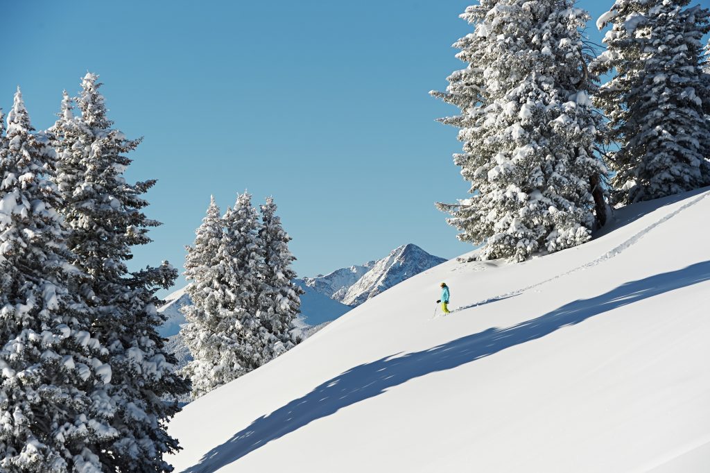 Back Bowls of Vail, Colorado. Photo: Jack Affleck - Vail Resorts. Epic Pass expans European Access in World-Class Resort in France and Italy: Les 3 Vallées in France and Skirama Dolomiti Adamello Brenta in Italy.