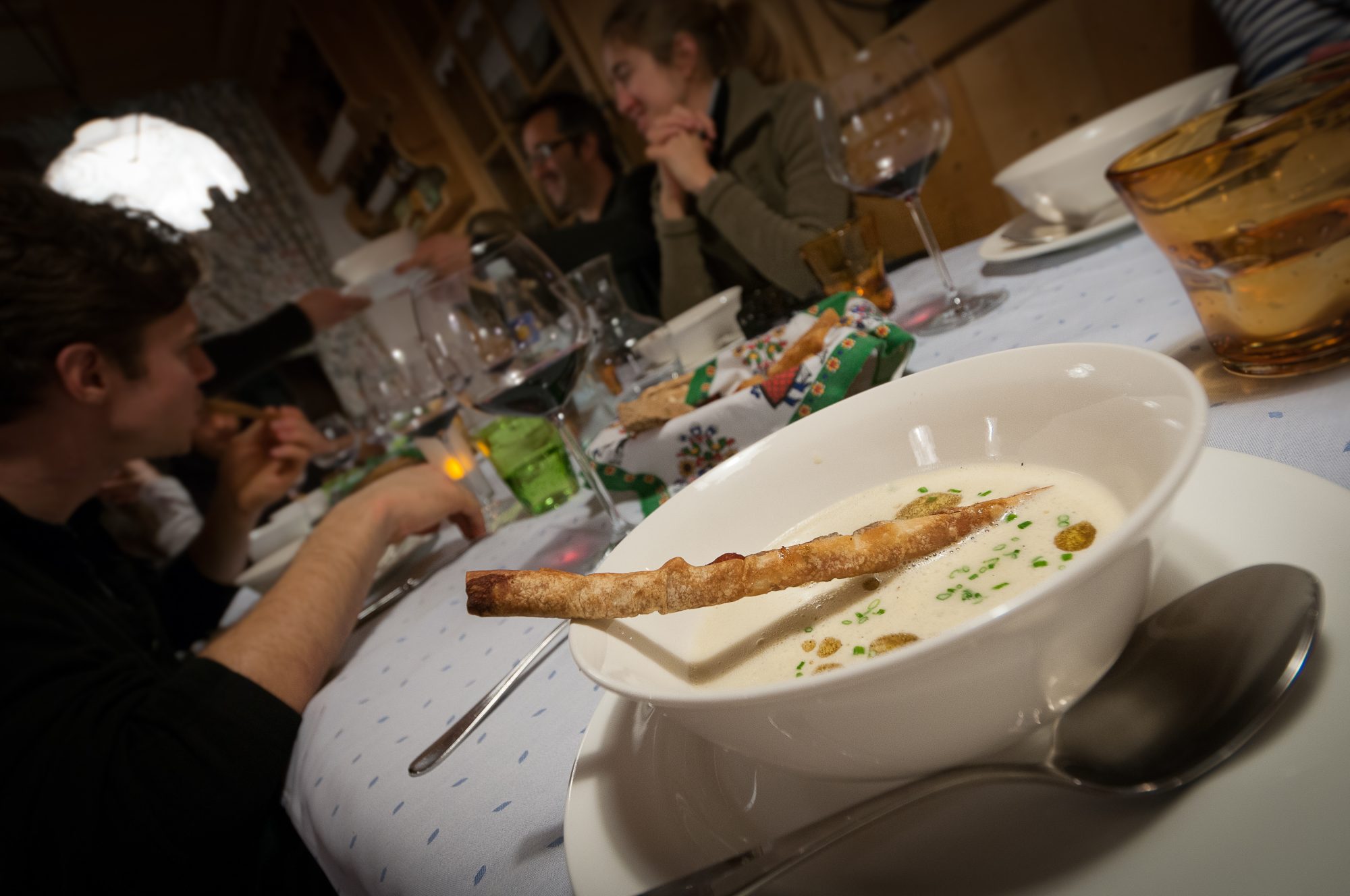 Food at its top in the Dolomites. The-Ski-Guru Travel takes you to a Long Ski Safari in the Dolomites.