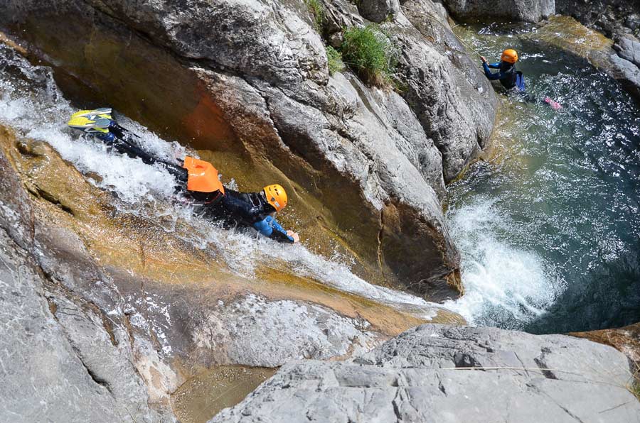 Canyoning in the French Alps. Photo: Undiscovered Mountains. The Southern French Alps are the Best Part of the French Alps for Summer Activities.