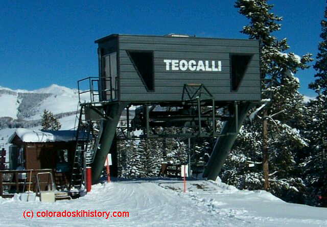 The old Teocalli lift base- photo: Coloradoskihistory.com - Crested Butte’s Teocalli Lift Replacement Approved by U.S. Forest Service.