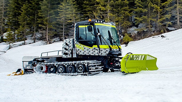 World First 0% Emissions Snow Groomer Was Launched by PistenBully. Photo: PistenBully.