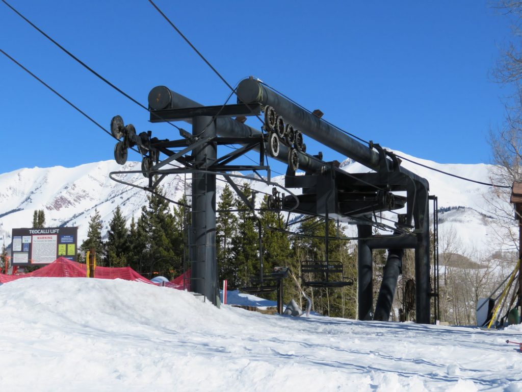 Teocalli lift - Photo: Peter Landsmen- KBUT radio. Crested Butte’s Teocalli Lift Replacement Approved by U.S. Forest Service.