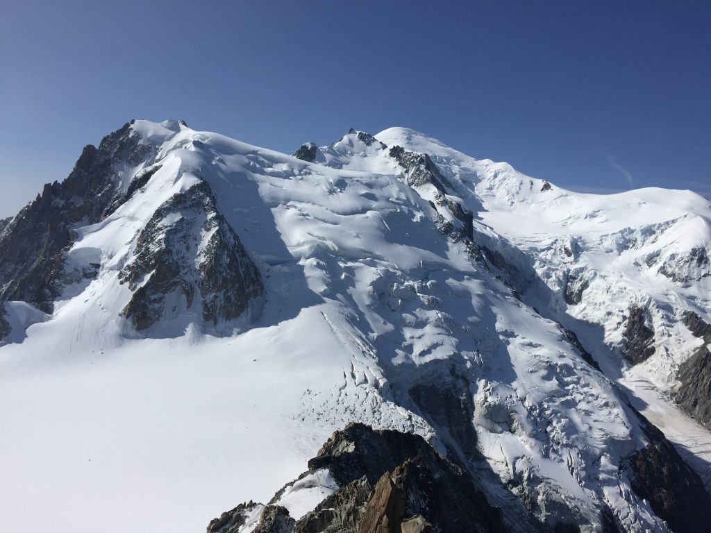 Mont Blanc. Photo: The-Ski-Guru. A Pilot may face punishment after landing on the Mont Blanc.