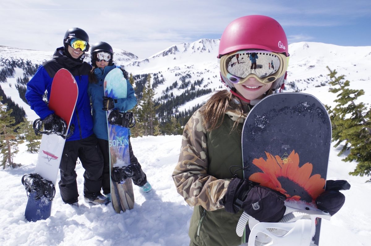 Loveland. Photo: Dustin Schaefer. A family enjoys the great outdoors. How can we envision ski resorts opening with social distancing for the 2020-21 ski season?