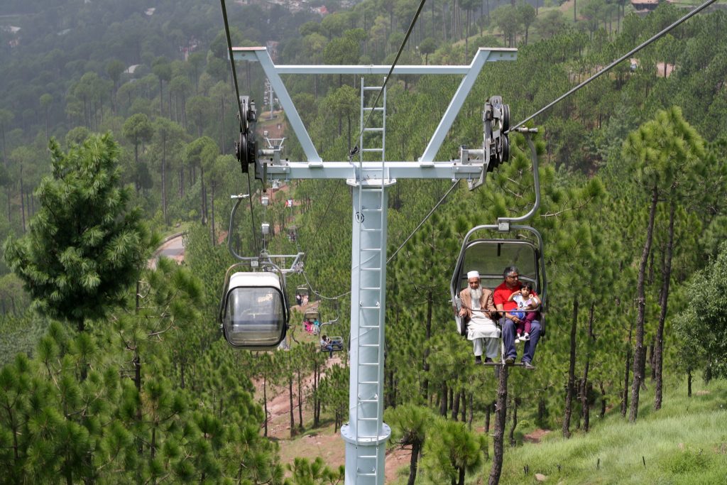 The Patriata chairlift rescue operation was completed after 10 hours. Muree, Pakistan.