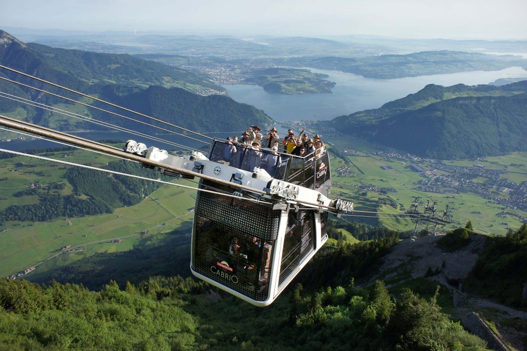 The Stanserhorn Cabrio cablecar. A double decker. Different types of lifts on resorts (I can think of) and how to ride them.