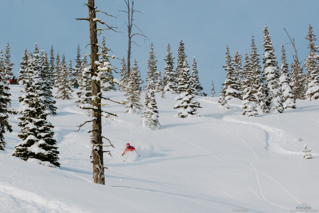 Castle Mountain, one of the resorts in the Indy Pass. Two lucky winners for an Indy Pass.