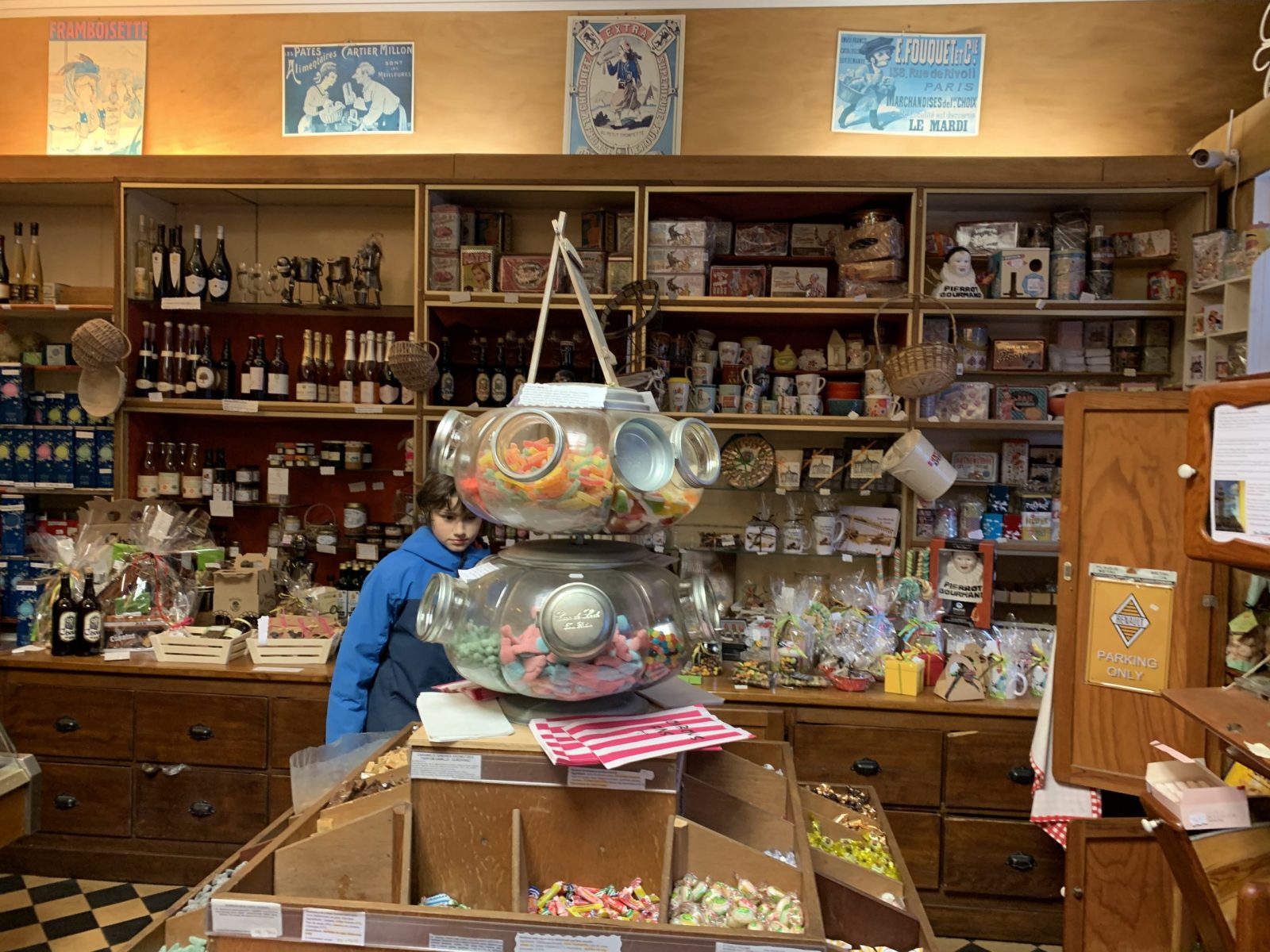 At the chocolate shop in Chaumont. Our half term ski-safari holiday based in the Valdigne of Aosta Valley- Courmayeur, Pila and La Thuile.