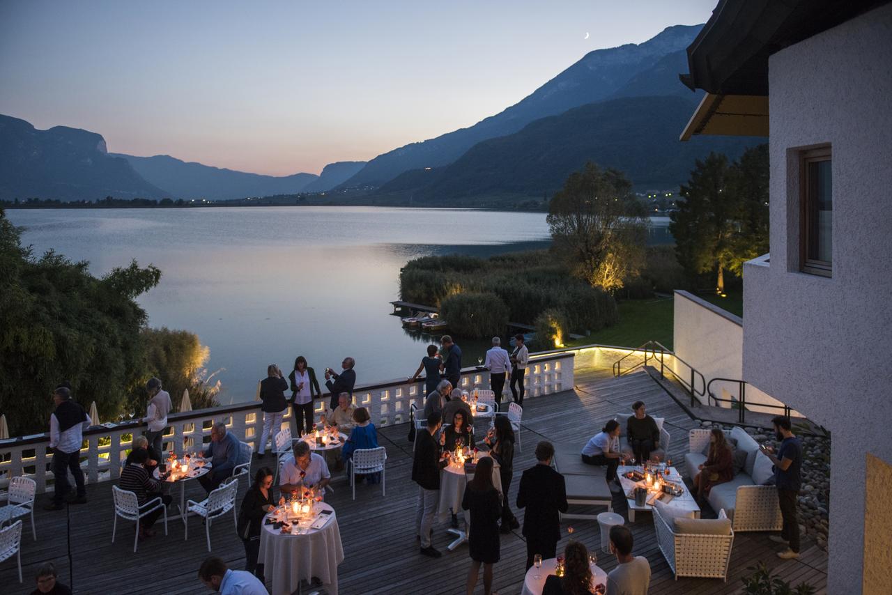 The terrace at the Seehotel Ambach in Caldaro al Lago. A Must-Read Guide to Summer in South Tyrol.