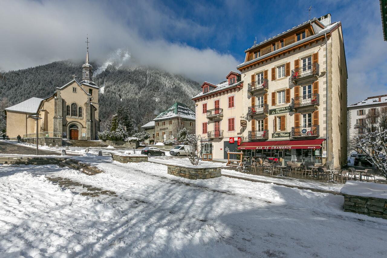 Exterior of the Hôtel Le Chamonix. Book your stay at the Hôtel Le Chamonix here. Must-Read Guide to Chamonix.