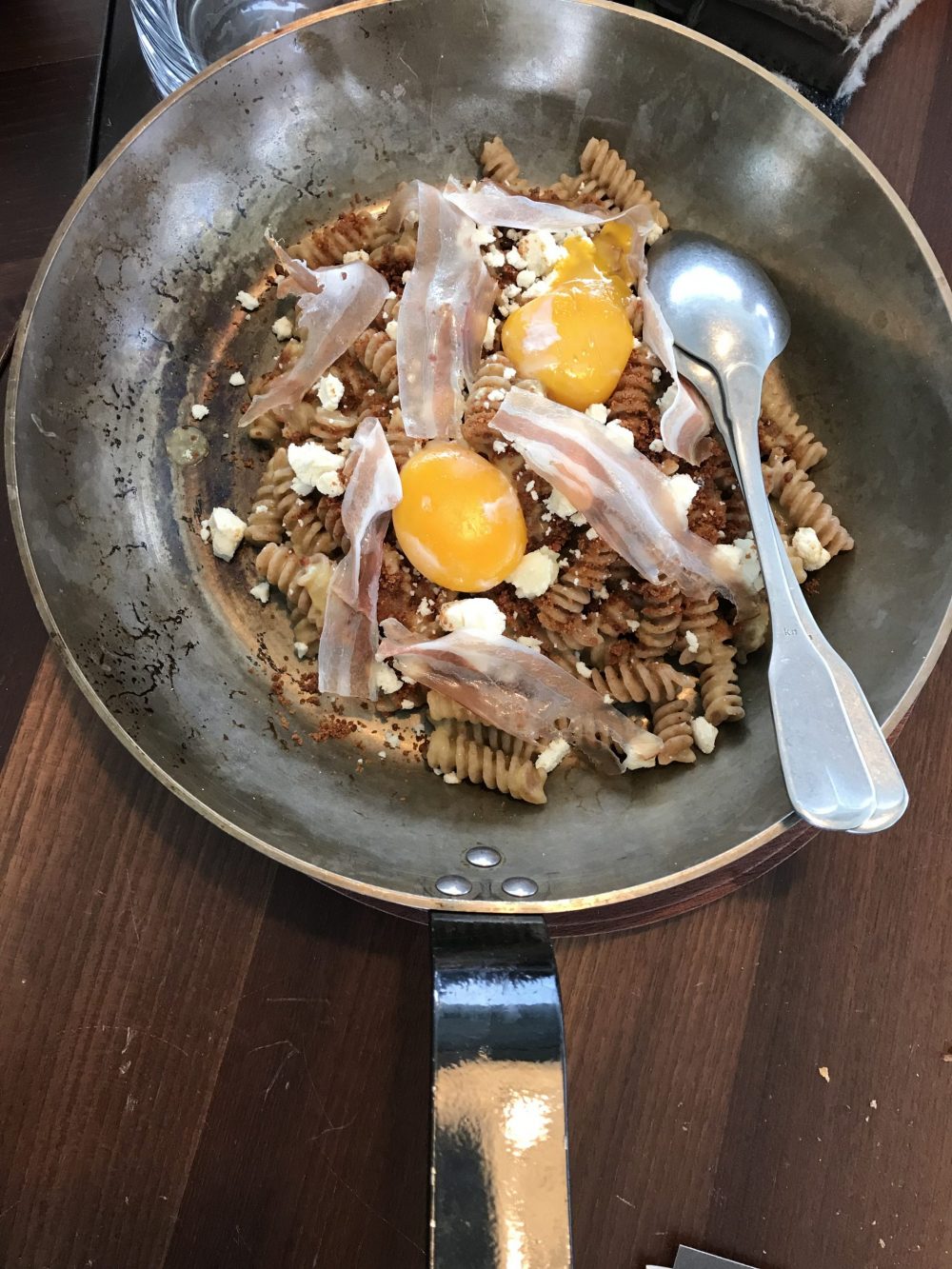 Pasta alla Carbonara with a twist at AlpiNN restaurant. Photo: The-Ski-Guru. A Must-Read Guide to Summer in South Tyrol.