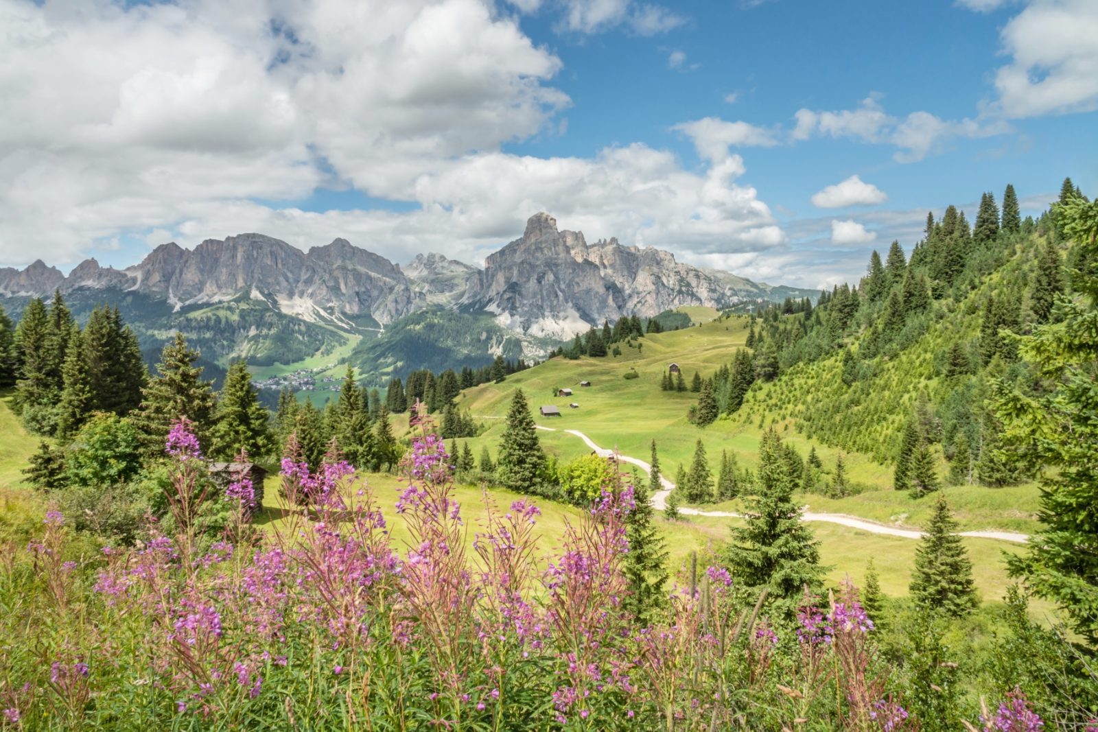 The Sassongher. Photo by Paola Finali. Alta Badia Tourism Board. Planning your summer in the mountains of Alta Badia.