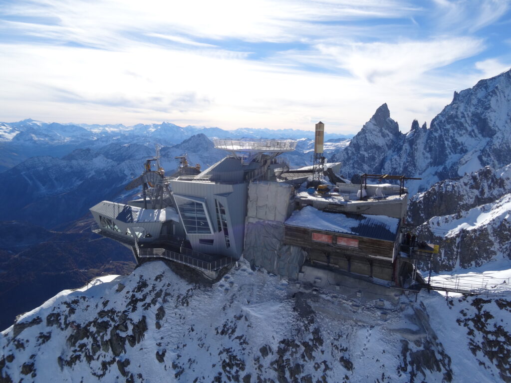 Skyway Monte Bianco. Photo: Skyway Monte Bianco- Courmayeur Mont Blanc. Skyway Monte Bianco. Courmayeur Mont Blanc announces new sustainability strategy to 'save the glacier'