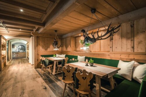 The restaurant at the Kolfuschgerhof. In the summer you can dine al fresco with the beautiful surrounding views. Book your stay at the Kolfuschgerhof here. Alta Badia will host a Giant Slalom and a Slalom. This will be the 35th edition of the Ski World Cup in Alta Badia. 