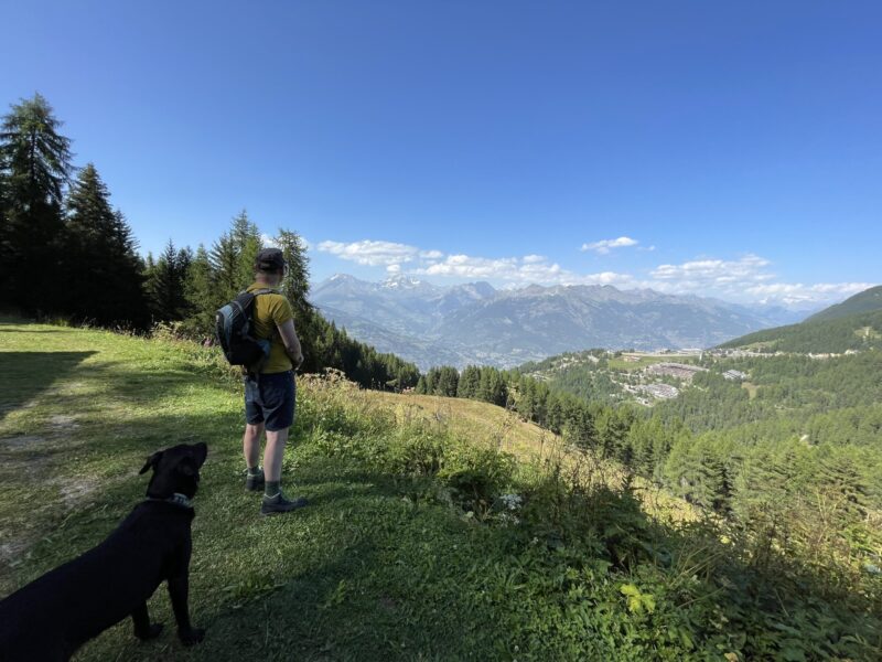 We went on a lovely walk in Pila, with great views of the mountains. Our trip to the mountains for our summer holidays.