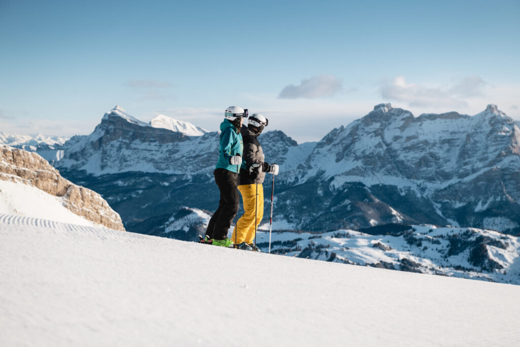 Skiing in Alta Badia- photo credits: IDM Sudtirol Alex Moling. Snow sport fans advised to adopt the ‘reapply rule’