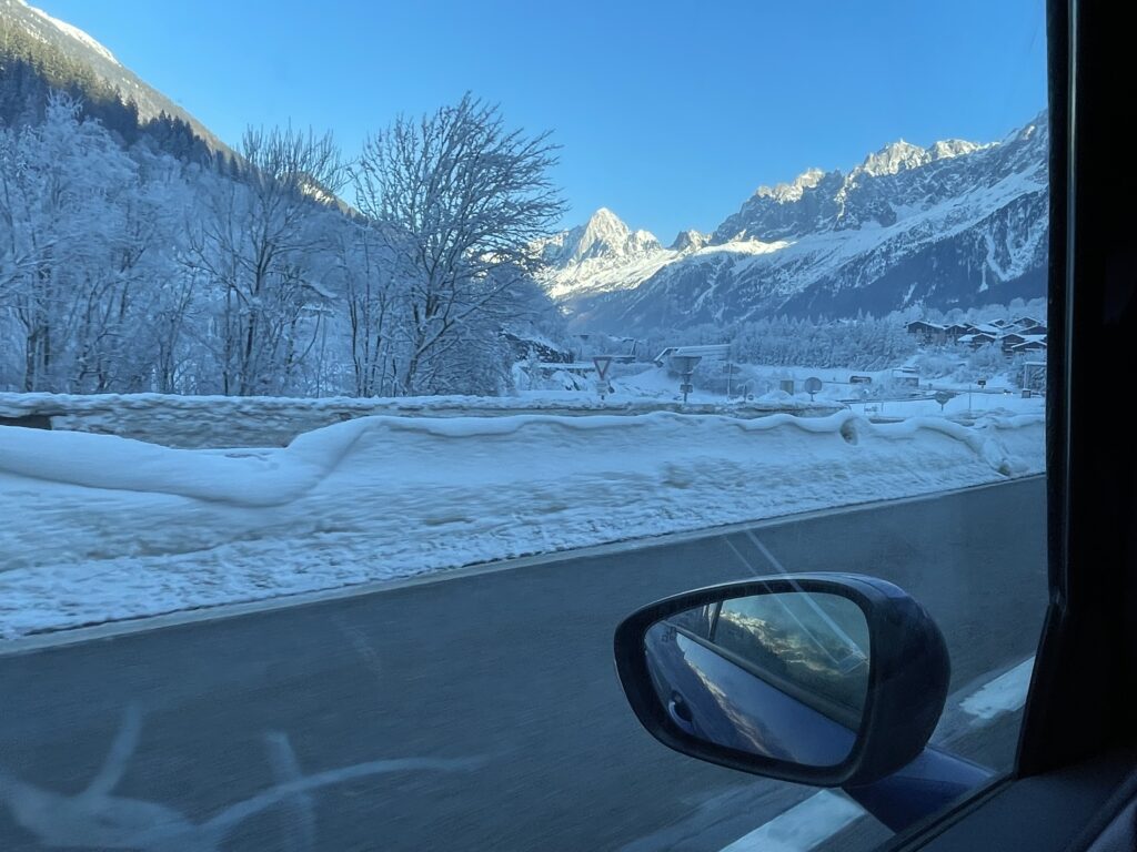 Driving to the Mountains. Photo: The-Ski-Guru. The Mad Rush of the Last Days to get out of Britain in Time before Lockdown.