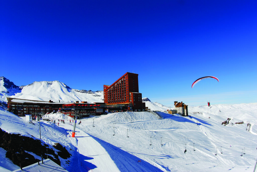 Aereal view of Valle Nevado. Photo courtesy Valle Nevado. 