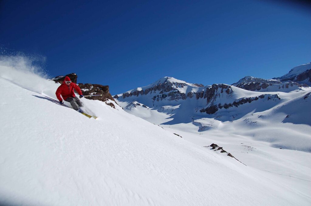 Skiing in Valle Nevado. Photo courtesy Valle Nevado. 