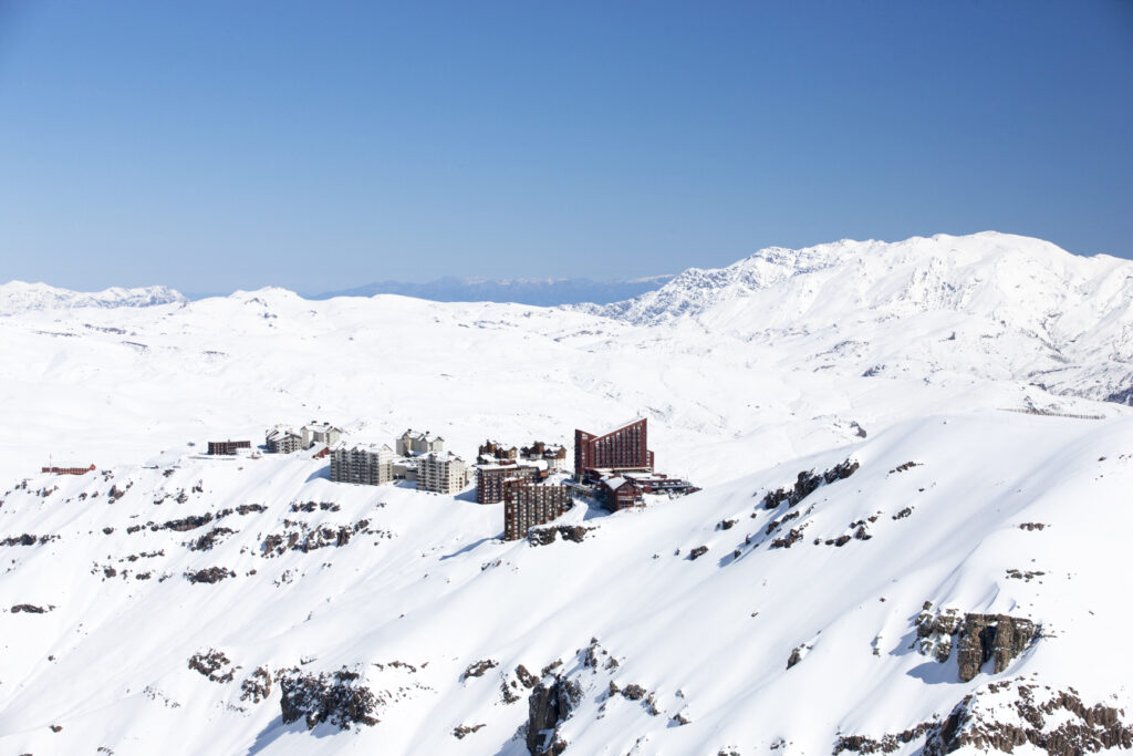 Aereal view of Valle Nevado. Photo courtesy Valle Nevado. 