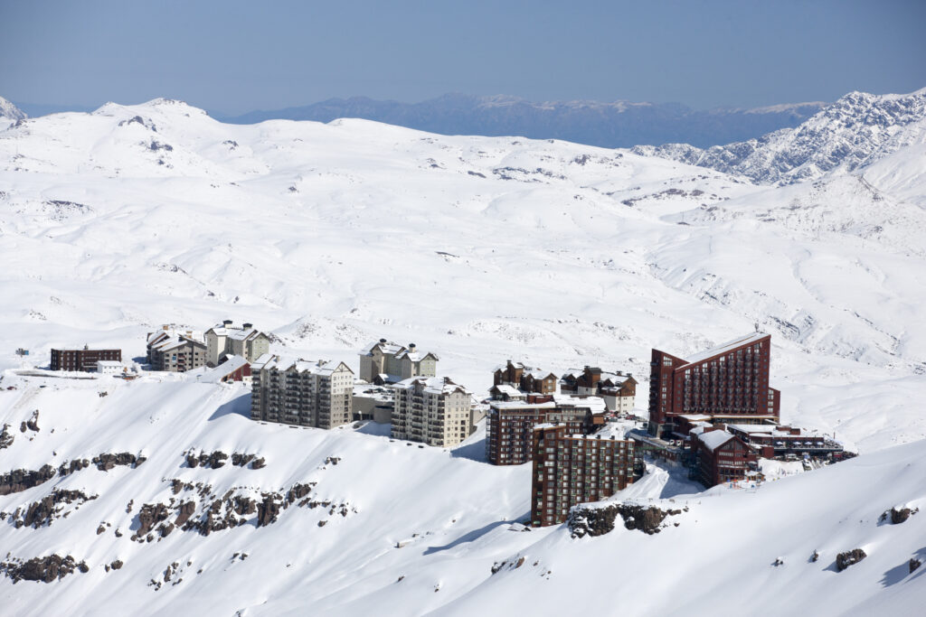 Aereal View Valle Nevado. Photo courtesy Valle Nevado. 