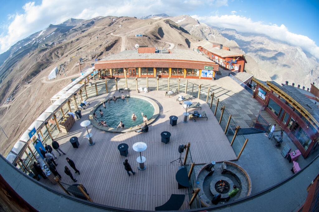 Aereal view of the pool in Valle Nevado. Photo courtesy Valle Nevado. 