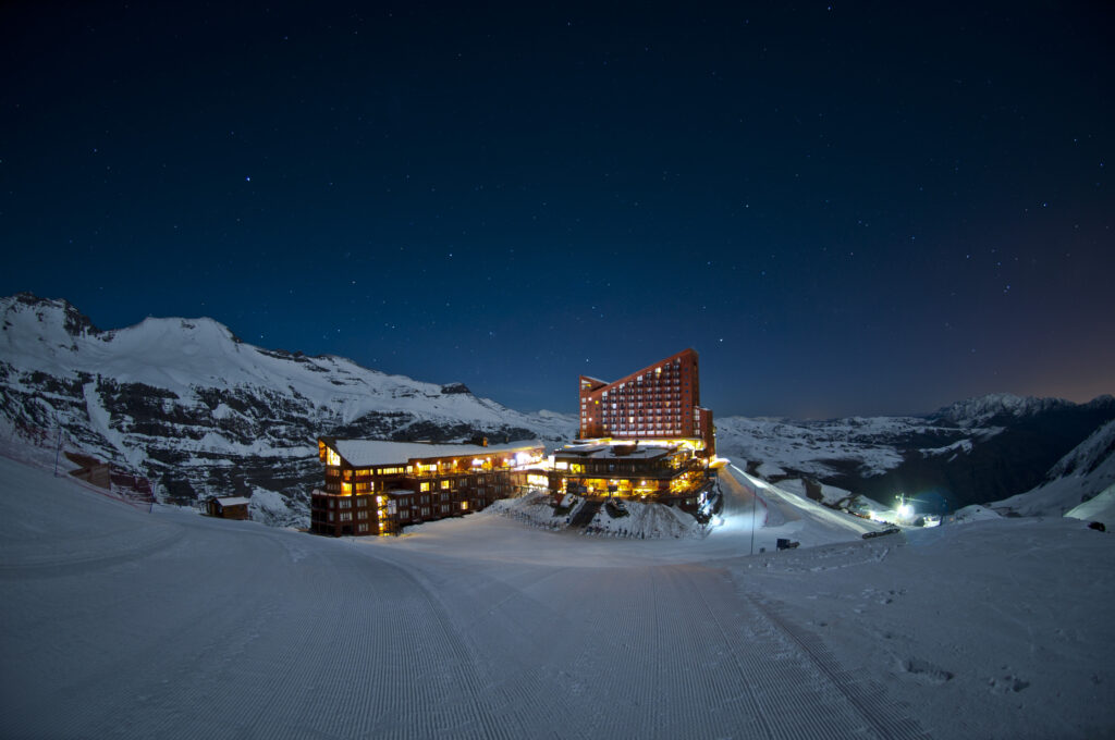 Night time at Valle Nevado. Photo courtesy Valle Nevado. 