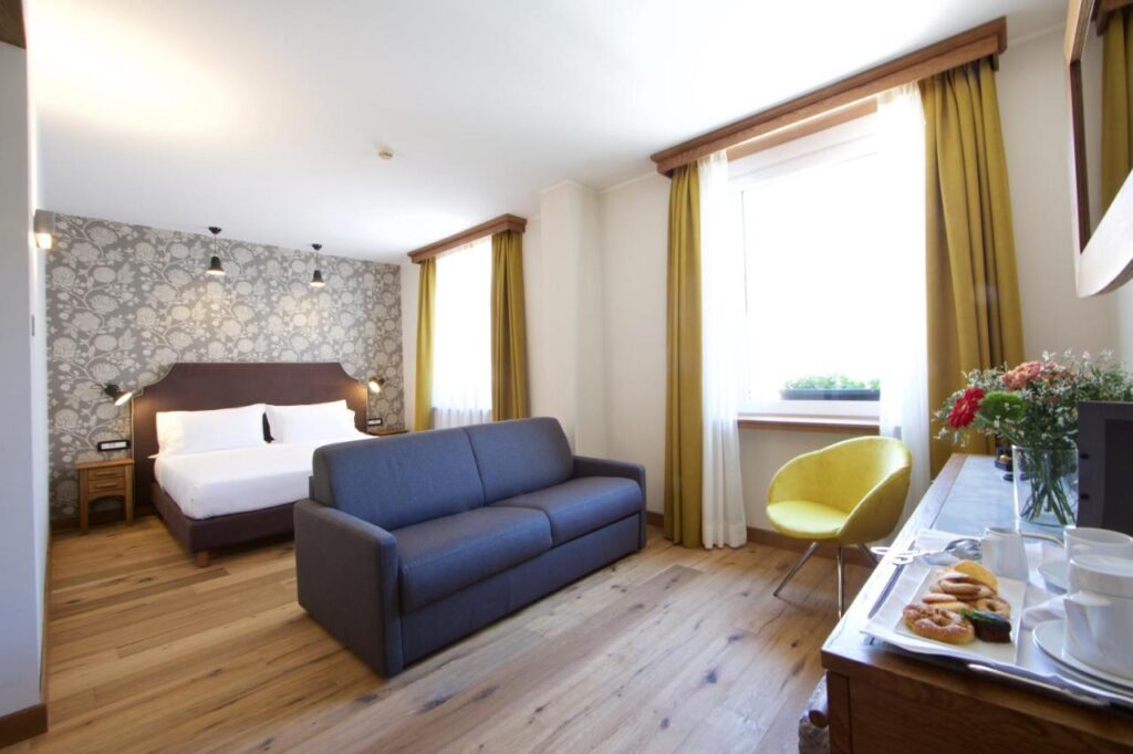 Hotel Duca d'Aosta, located in the historic centre of Aosta. Book it here. 