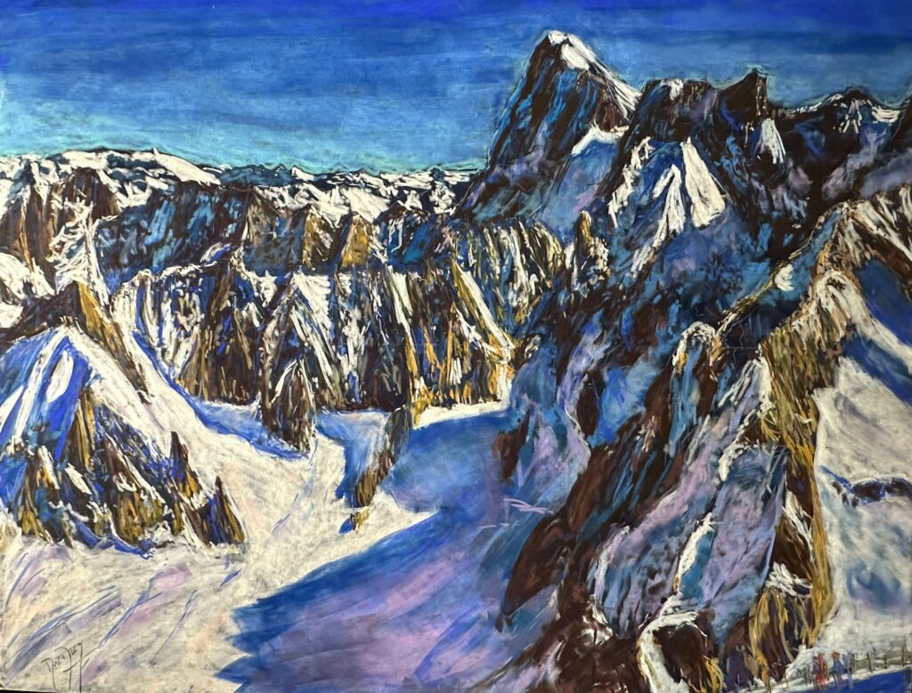 The View from Aiguille du Midi 2- See it in my shop here.