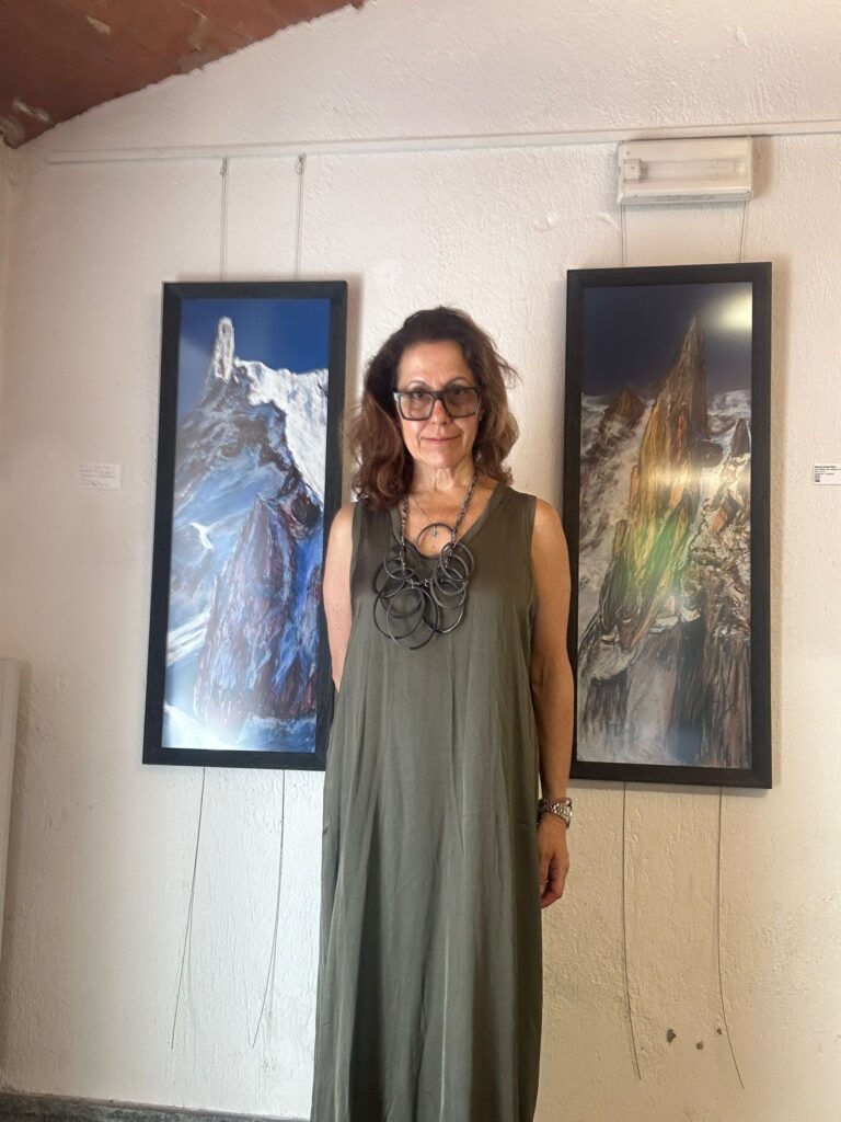 After setting up my latest exhibition in the Biblioteca di Morgex. 