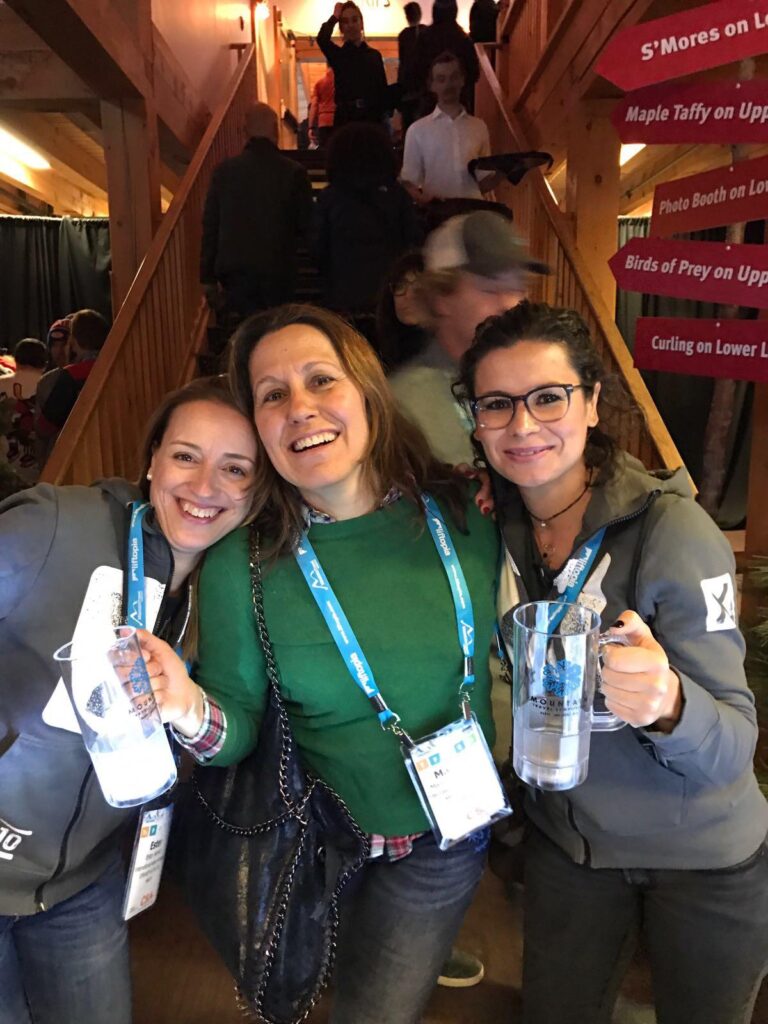 My first MTS in Banff, with the girls of Grandvalira. 