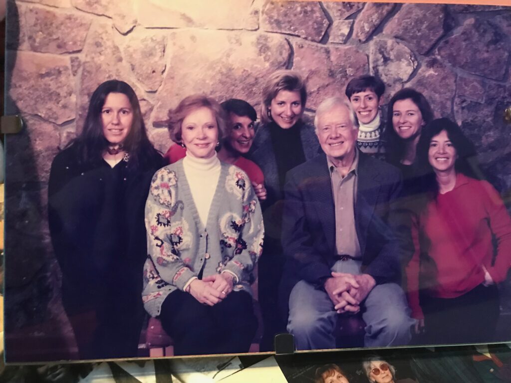 A photo of the CBMR team with President Jimmy and Rosalyn Carter. Photo: Tom Stillo.