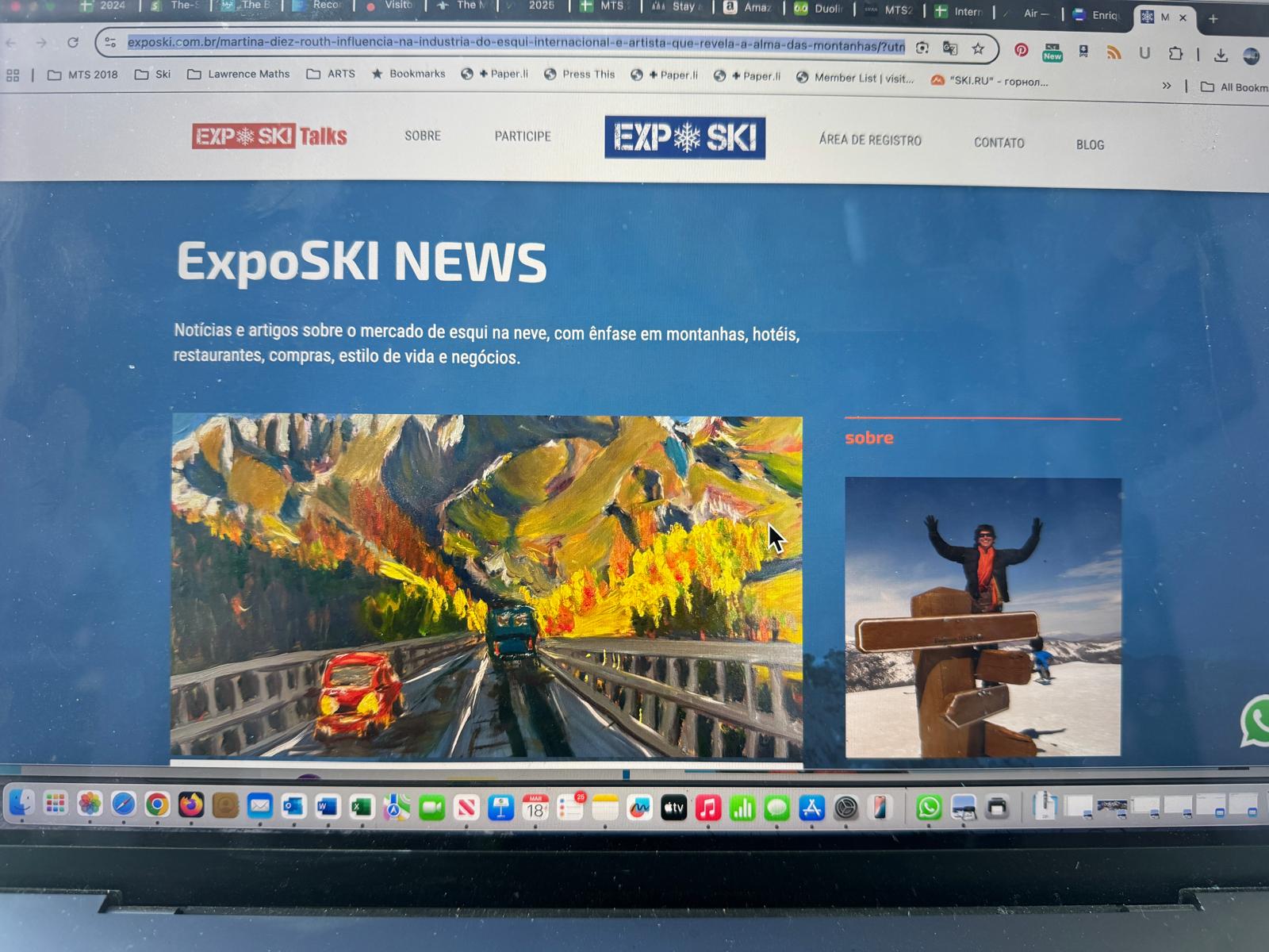 My Mountain Art has been featured on the Expo Ski Newsletter.